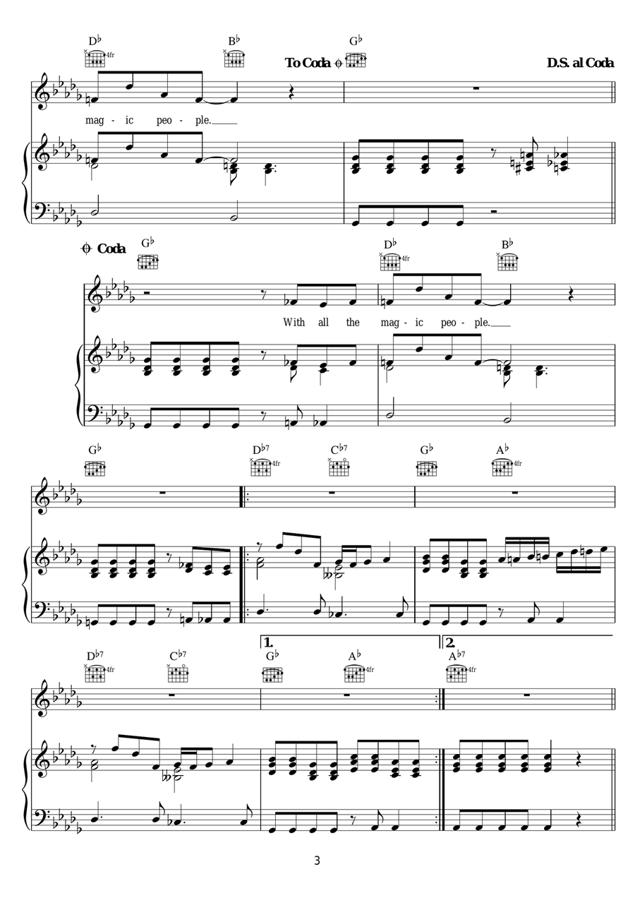 Magic America Magic America Piano, Vocal scores gallery preview page 3