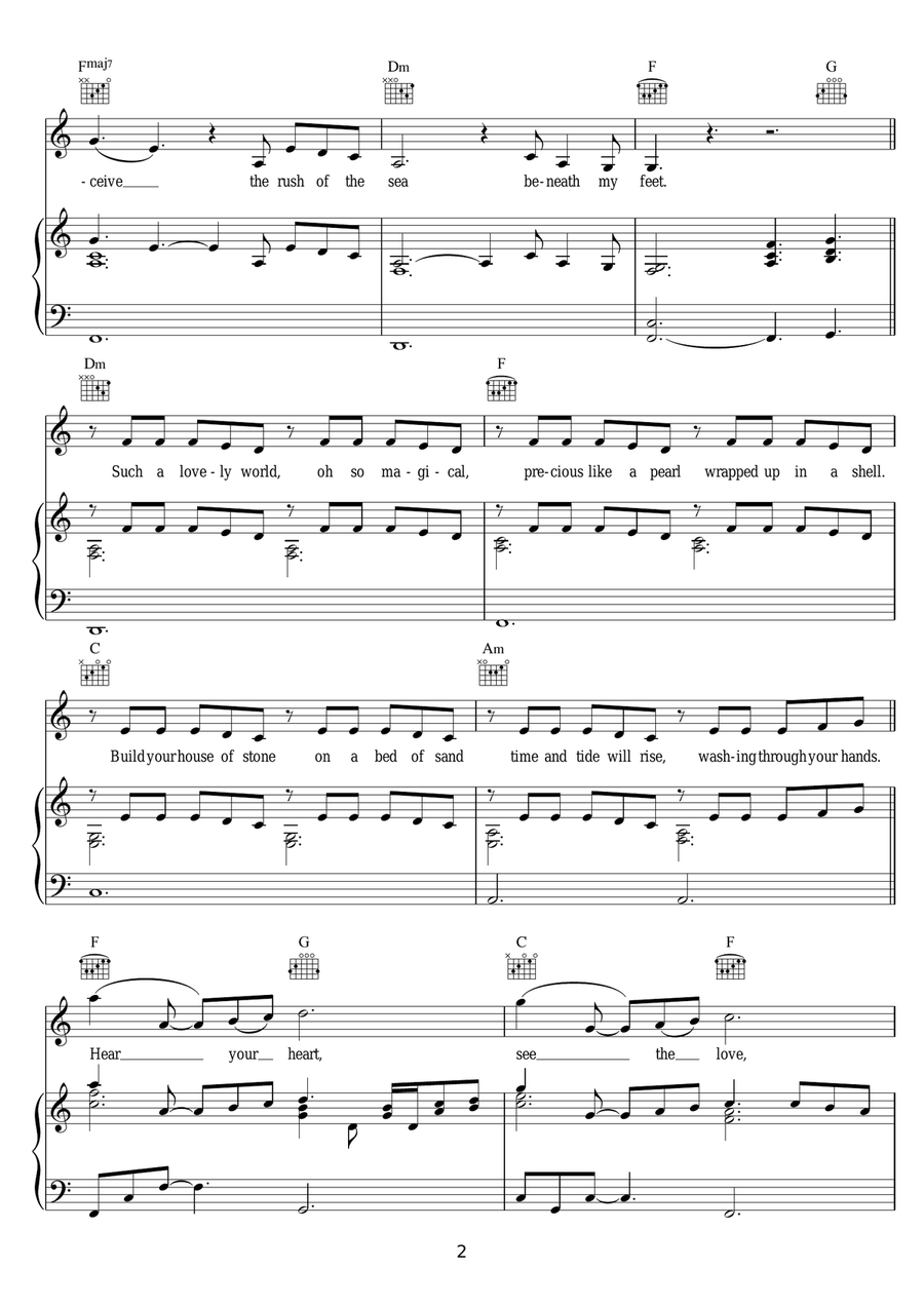 So The Story Goes So The Story Goes Piano, Vocal scores gallery preview page 2