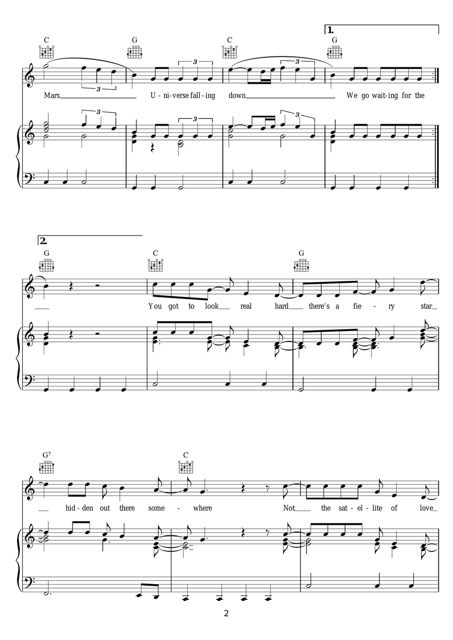 Star Star Piano, Vocal scores gallery preview page 2