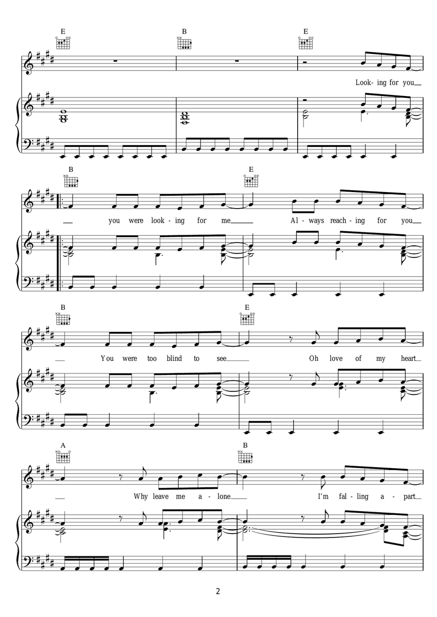 Oh L'Amour Oh L'Amour Piano, Vocal scores gallery preview page 2