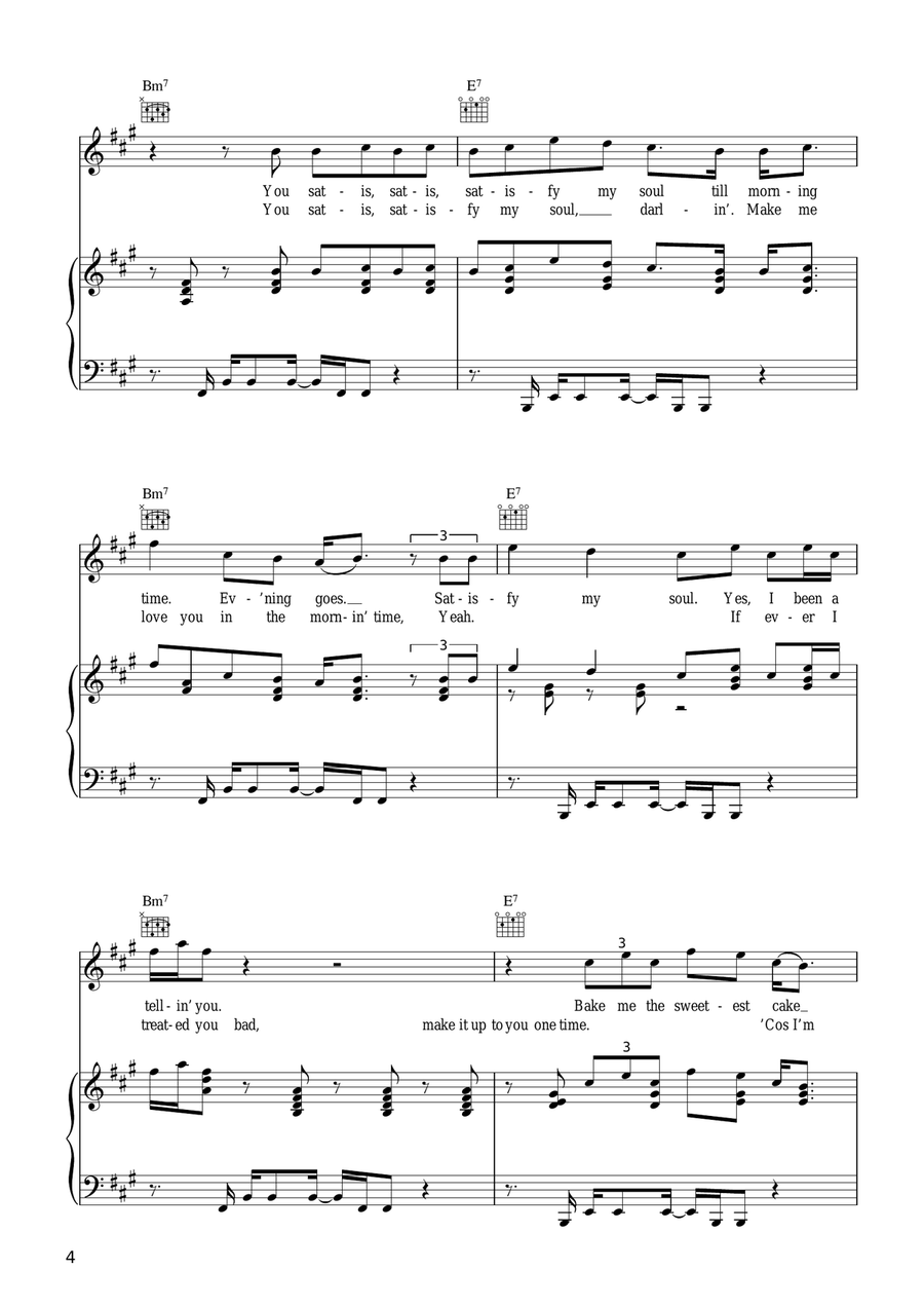 Please Don't Rock My Boat Piano, Vocal scores gallery preview page 4