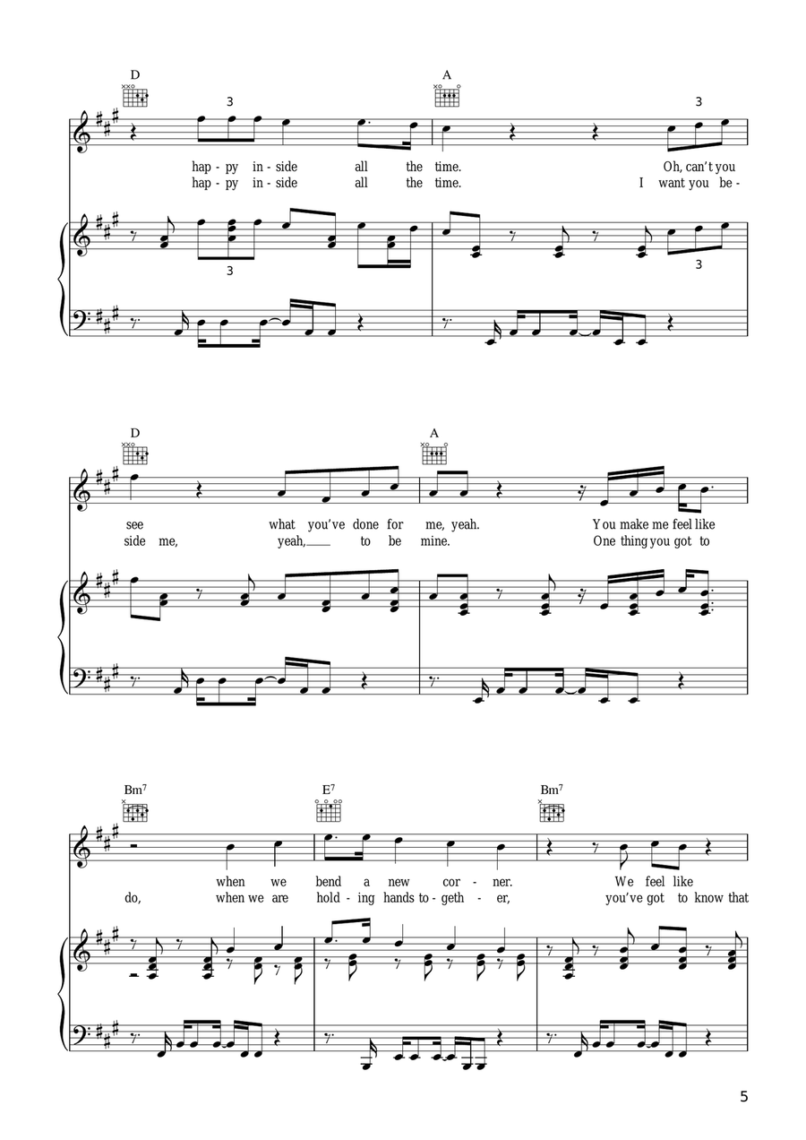 Please Don't Rock My Boat Piano, Vocal scores gallery preview page 5