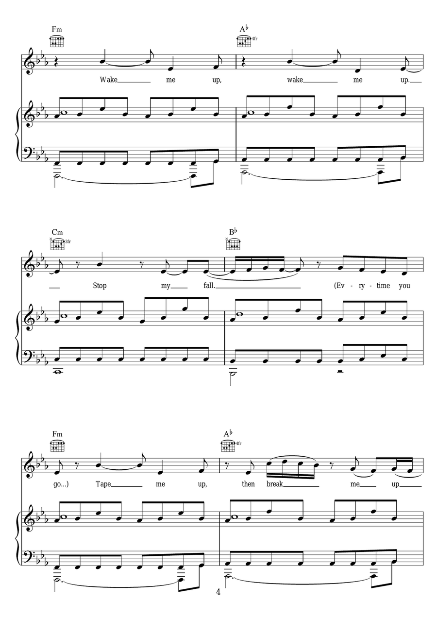 Every Time You Go Every Time You Go Piano, Vocal scores gallery preview page 4
