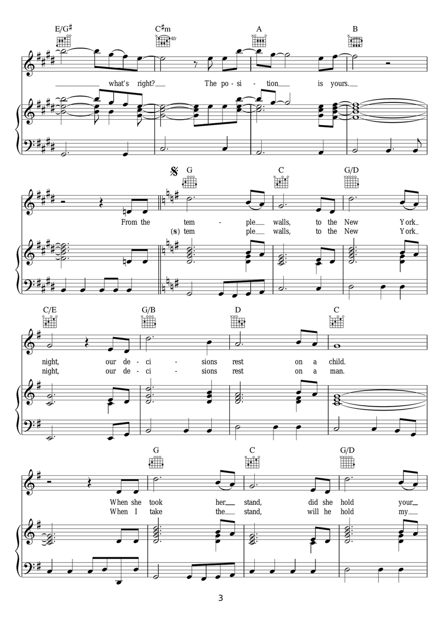 Joseph, Better You Than Me (featuring Elton John and Neil Tennant) Piano, Vocal scores gallery preview page 3