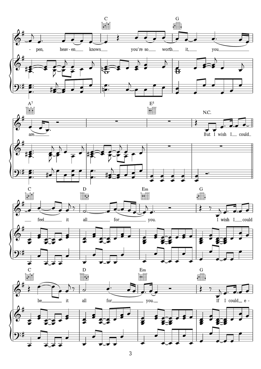 Guns And Horses Guns And Horses Piano, Vocal scores gallery preview page 3