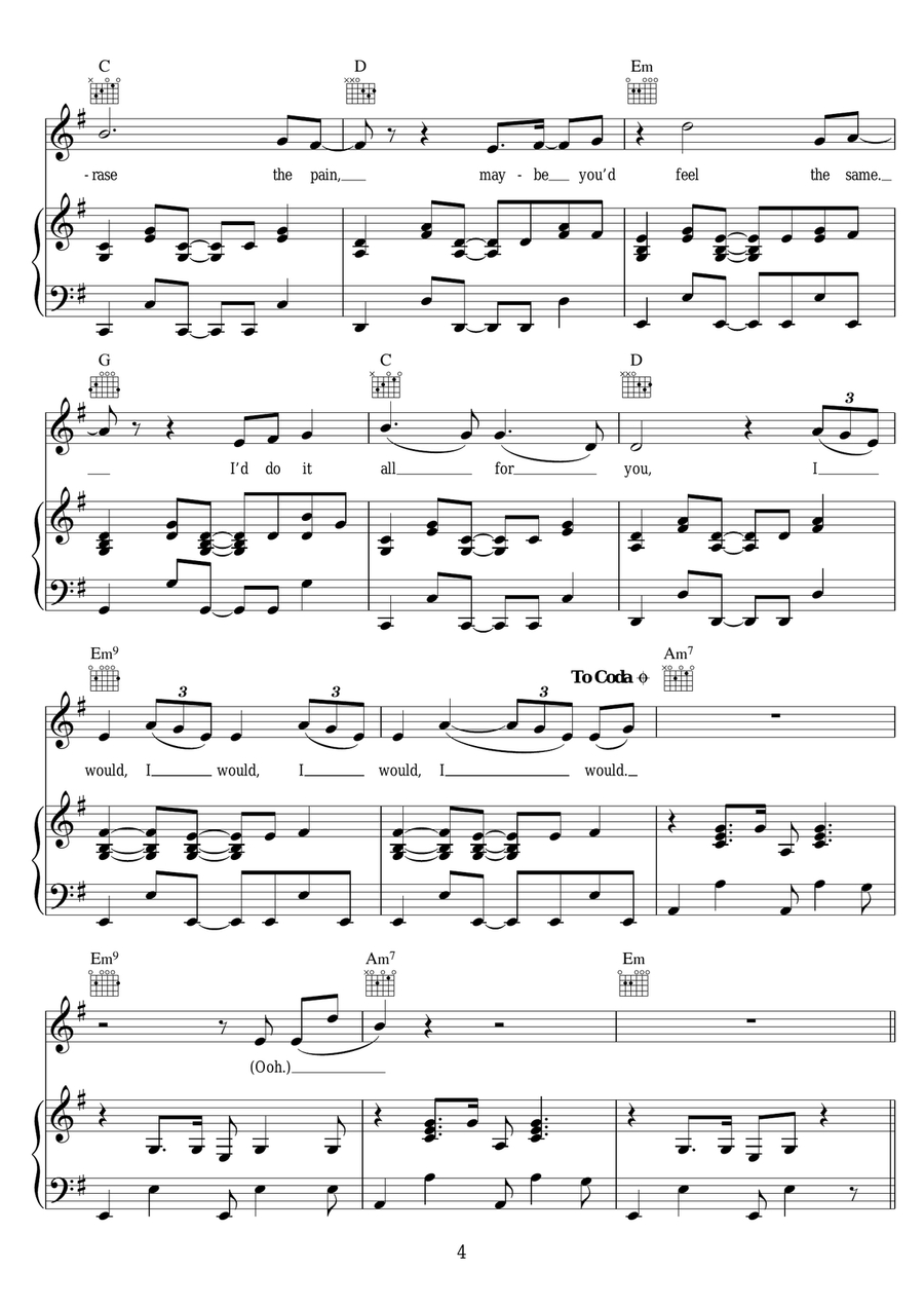 Guns And Horses Guns And Horses Piano, Vocal scores gallery preview page 4