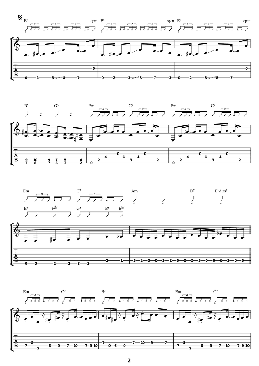 Savitri Savitri Electric Guitar scores gallery preview page 2