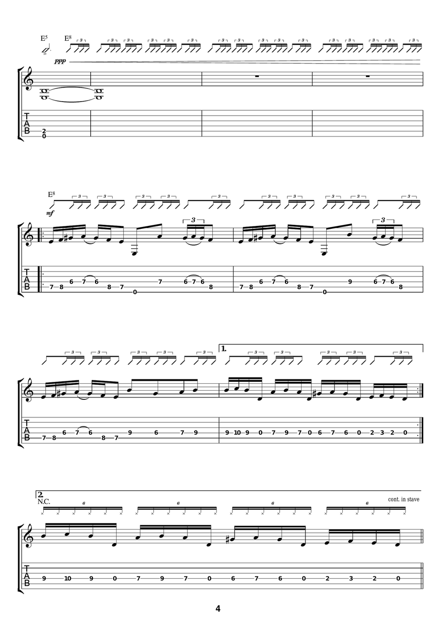Savitri Savitri Electric Guitar scores gallery preview page 4