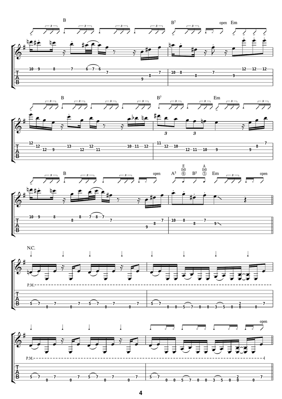 Triveni Triveni Electric Guitar scores gallery preview page 4