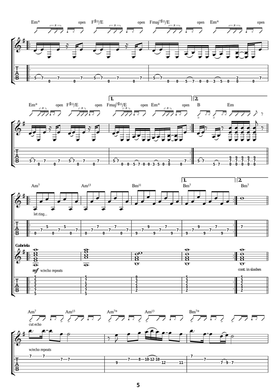 Triveni Triveni Electric Guitar scores gallery preview page 5