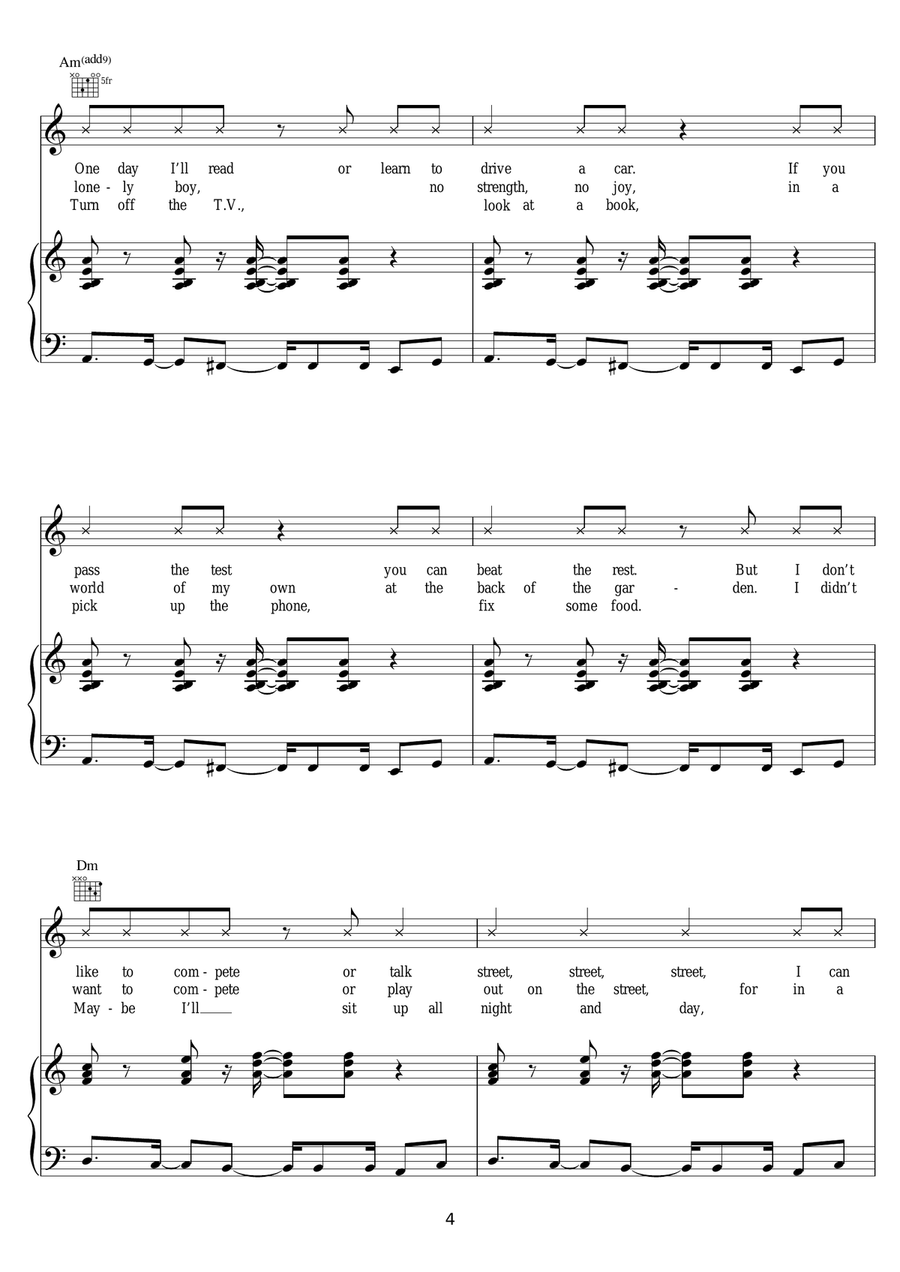 Left To My Own Devices Left To My Own Devices Piano, Vocal scores gallery preview page 4