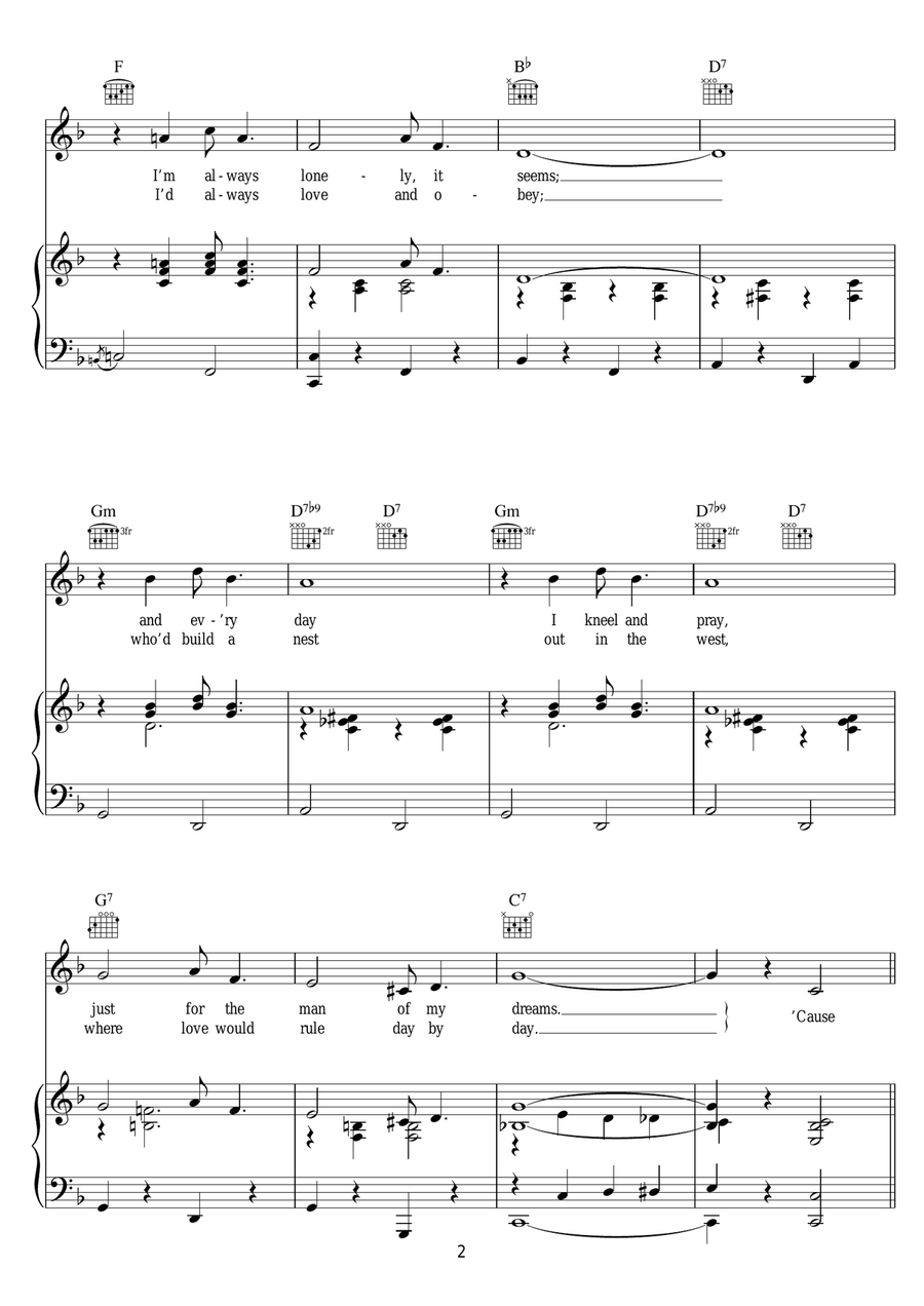 I Want A Big Butter And Egg Man Piano, Vocal scores gallery preview page 2