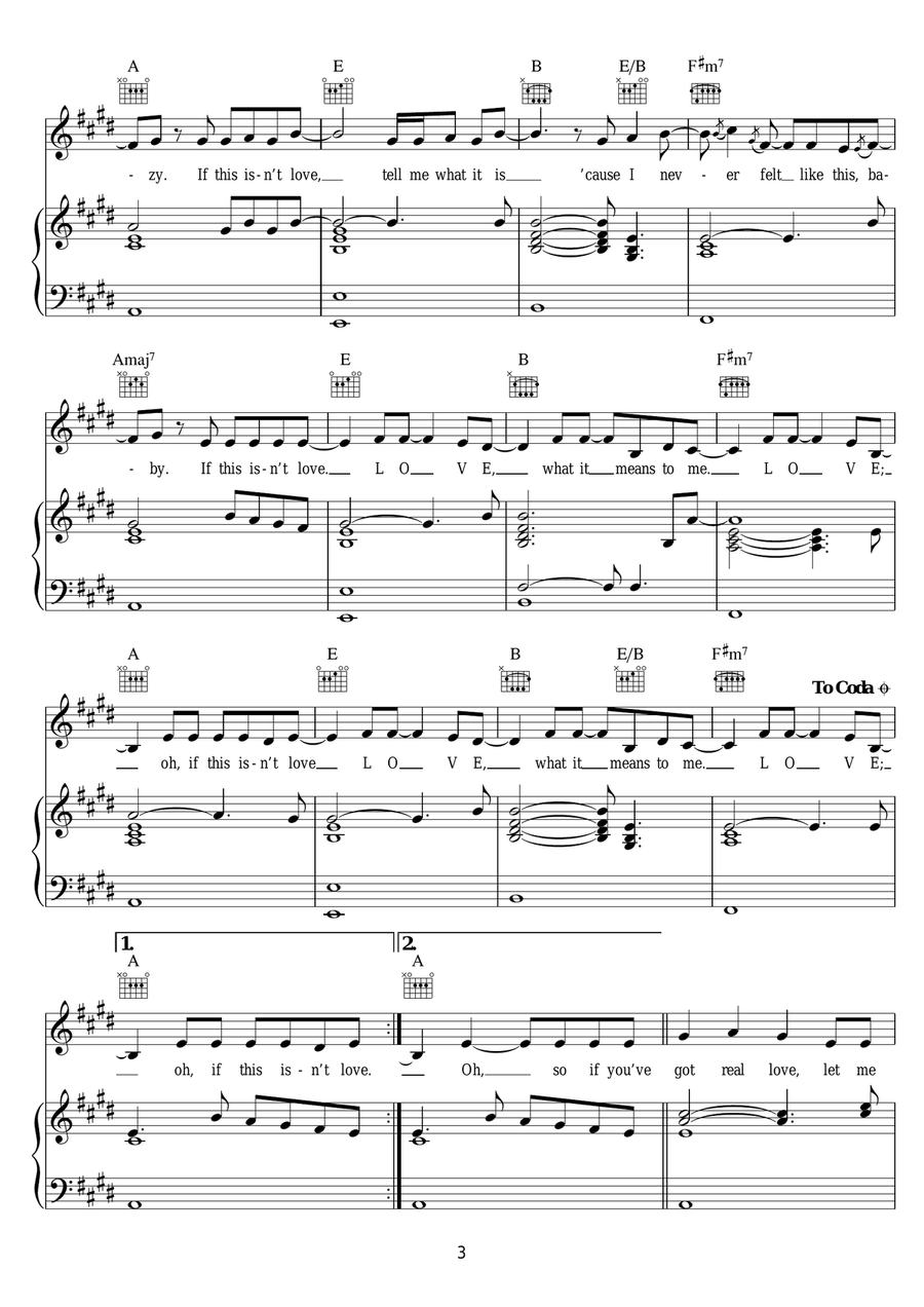 If This Isn't Love If This Isn't Love Piano, Vocal scores gallery preview page 3