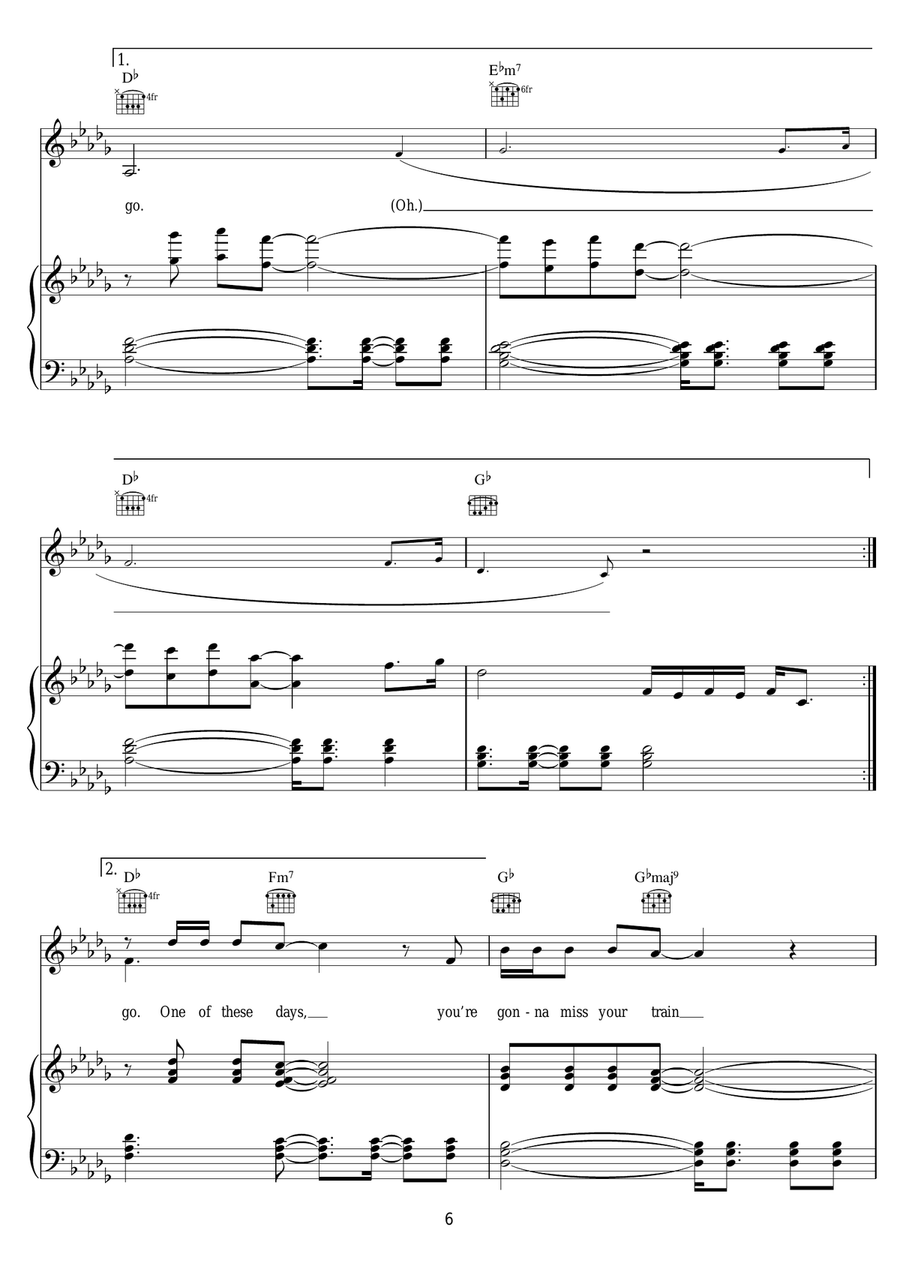Goodnight And Go Goodnight And Go Piano, Vocal scores gallery preview page 6