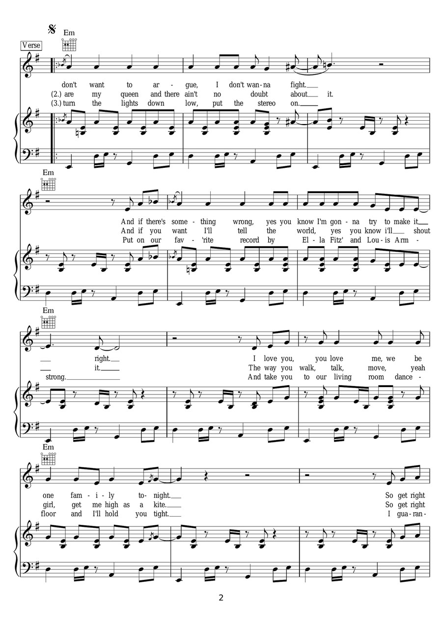 Funky Tonight Funky Tonight Piano, Vocal scores gallery preview page 2