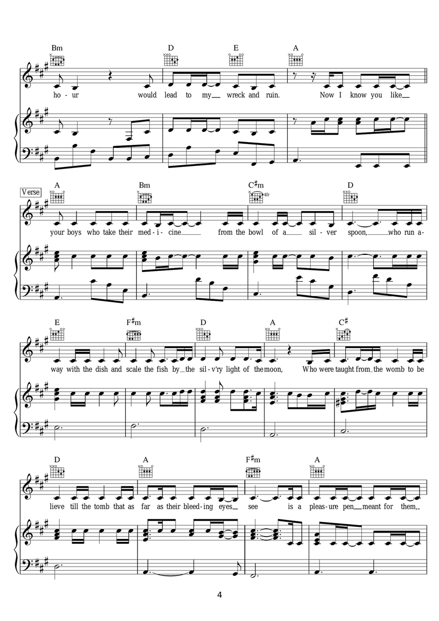 One Crowded Hour One Crowded Hour Piano, Vocal scores gallery preview page 4