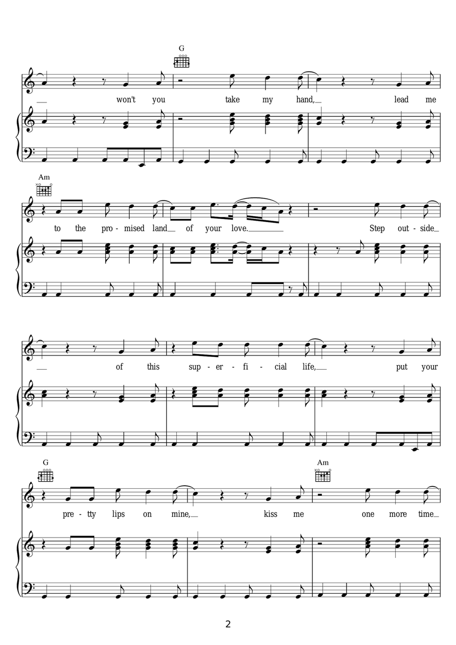 Who Really Cares Who Really Cares Piano, Vocal scores gallery preview page 2
