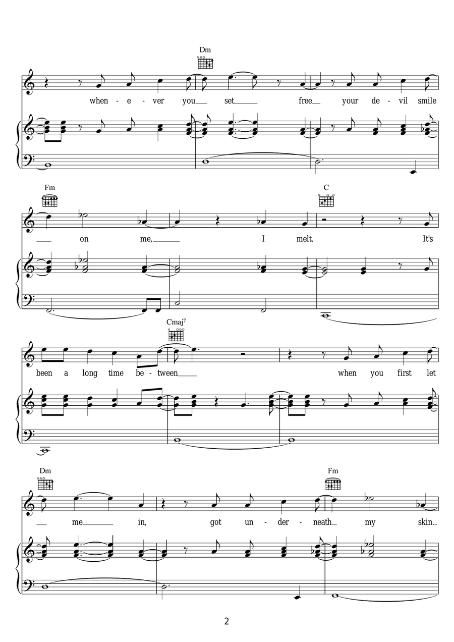 Wishing On The Same Moon Wishing On The Same Moon Piano, Vocal scores gallery preview page 2