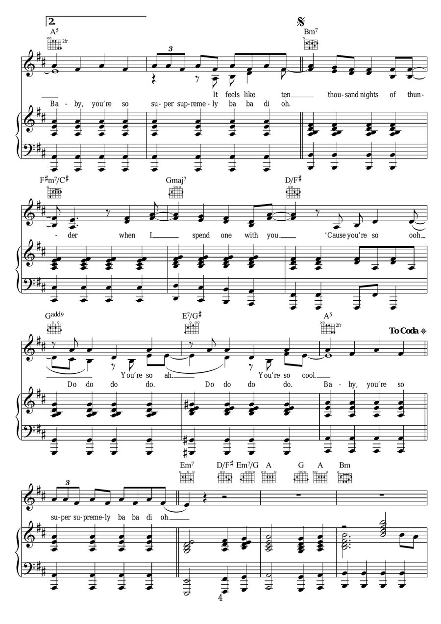10,000 Nights Of Thunder 10,000 Nights Of Thunder Piano, Vocal scores gallery preview page 4