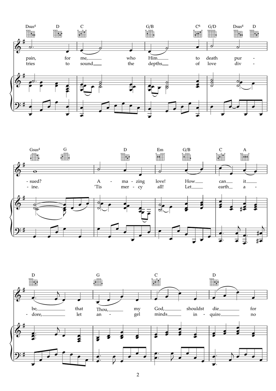 And Can It Be And Can It Be Piano, Vocal scores gallery preview page 2