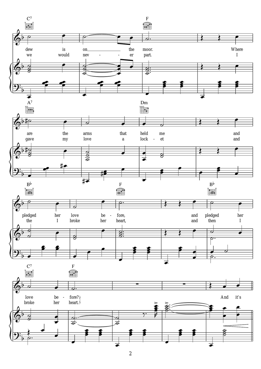 Innocent When You Dream (78) Piano, Vocal scores gallery preview page 2
