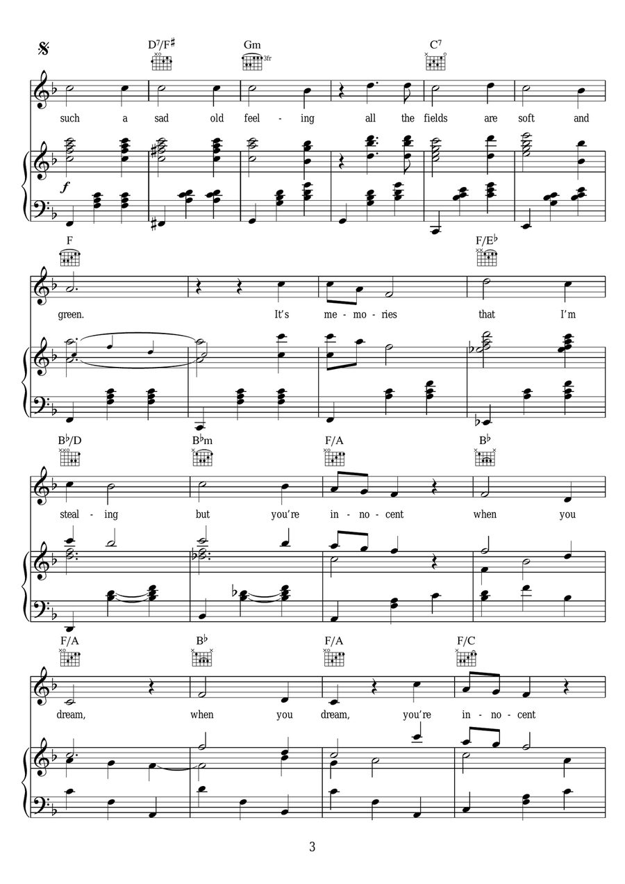 Innocent When You Dream (78) Piano, Vocal scores gallery preview page 3