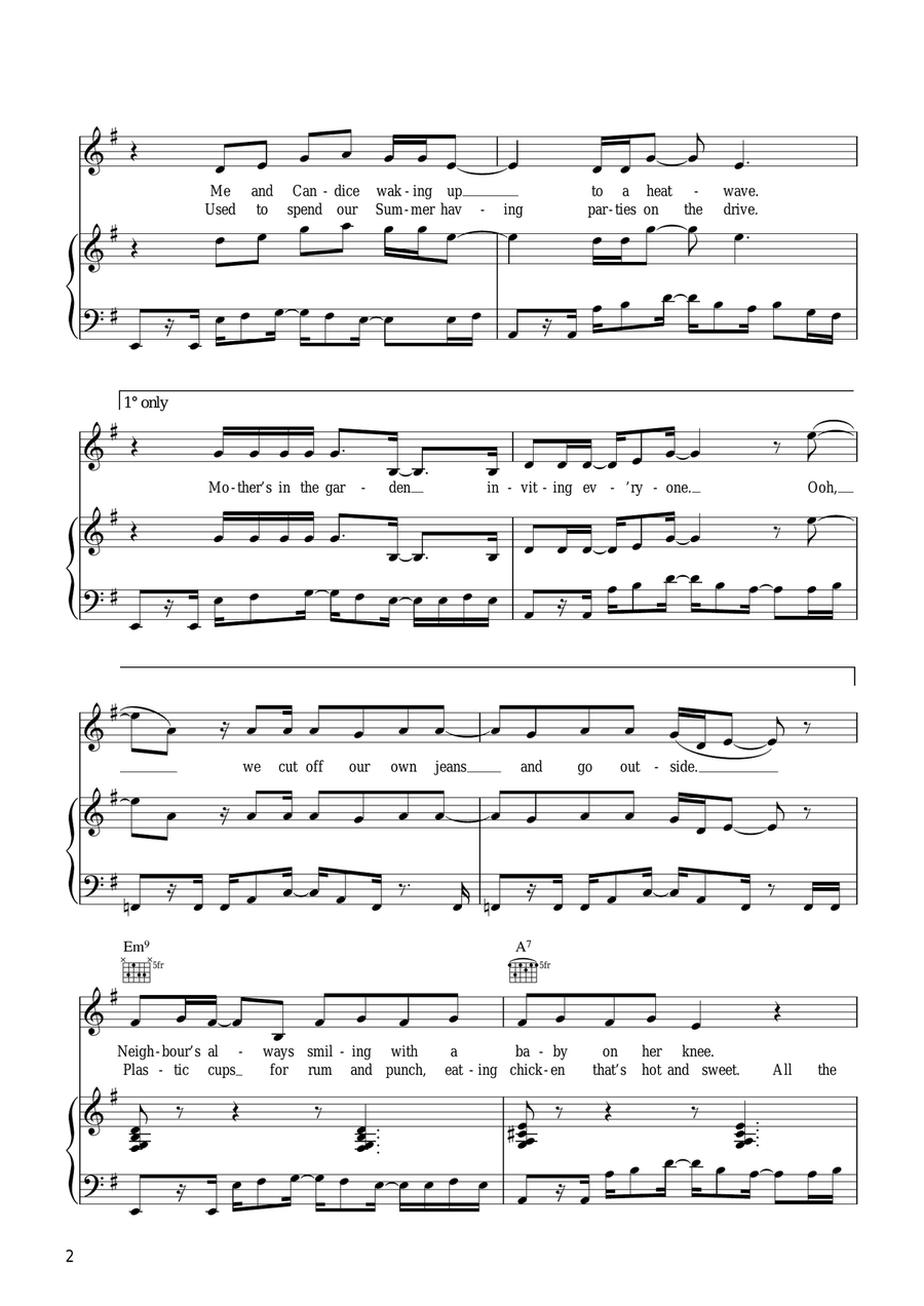 I'd Like To I'd Like To Piano, Vocal scores gallery preview page 2
