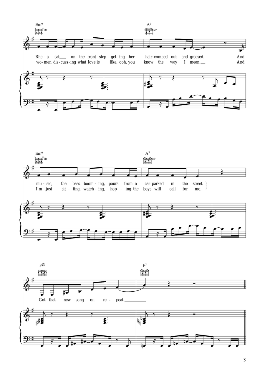 I'd Like To I'd Like To Piano, Vocal scores gallery preview page 3