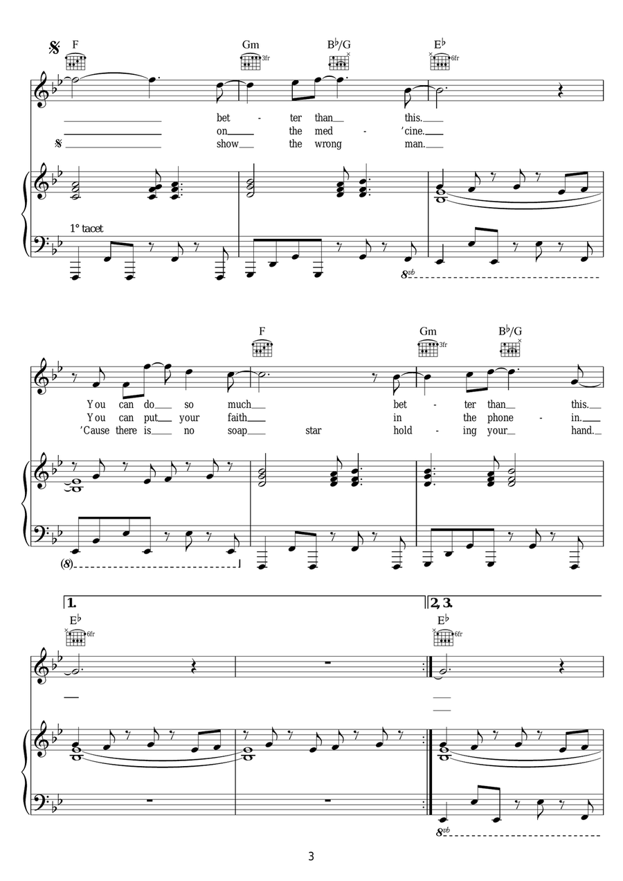 Better Than This Better Than This Piano, Vocal scores gallery preview page 3