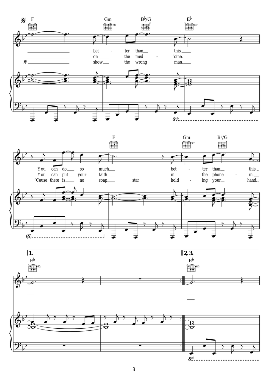 Better Than This Better Than This Piano, Vocal scores gallery preview page 3