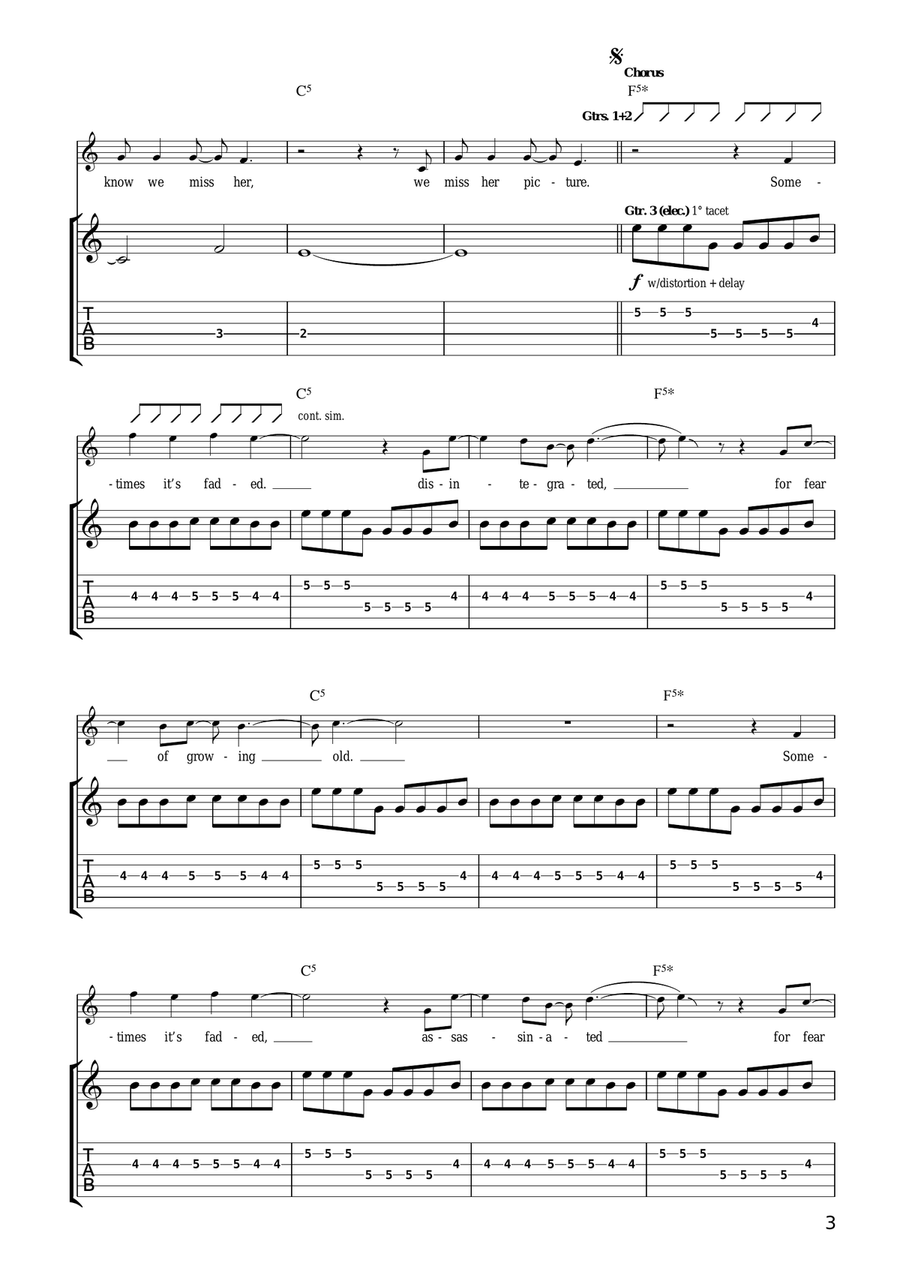 This Picture This Picture Guitar Tablature scores gallery preview page 3