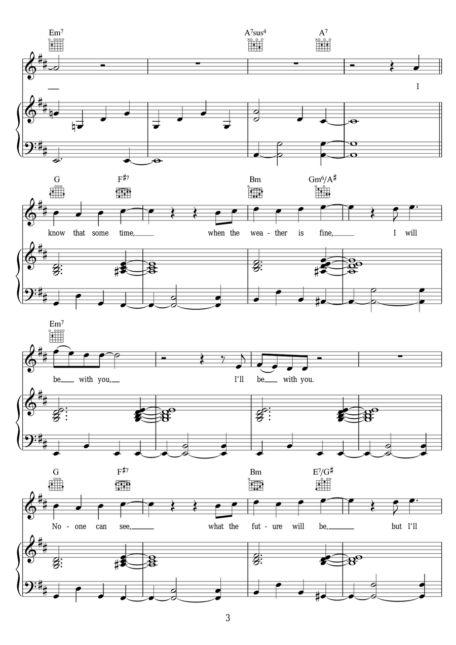 When The Weather Is Fine When The Weather Is Fine Piano, Vocal scores gallery preview page 3