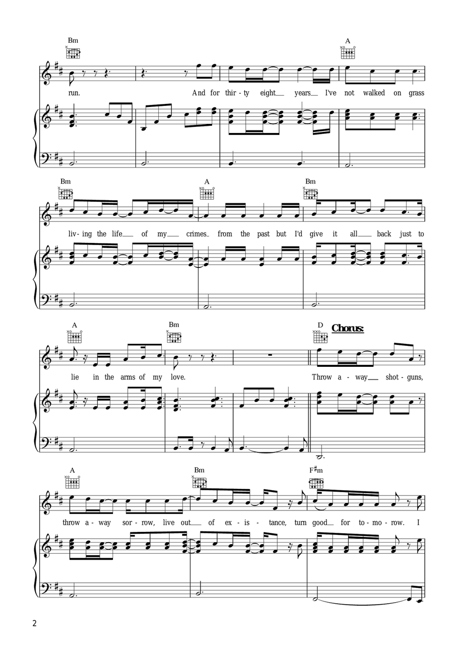 The Ballad Of Tommy Foster Piano, Vocal scores gallery preview page 2