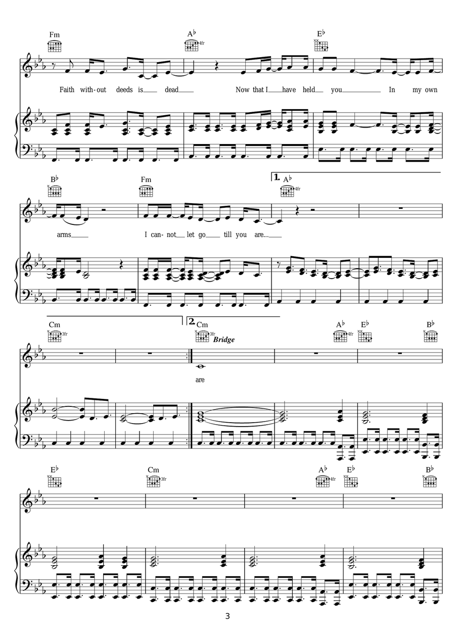 Albertine Piano, Vocal scores gallery preview page 3
