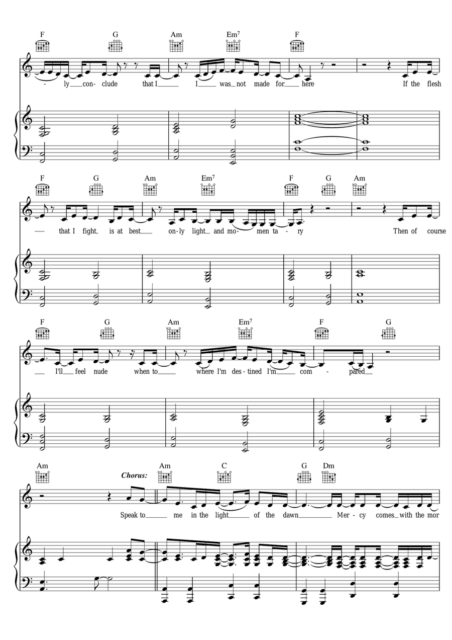 C.S. Lewis Song Piano, Vocal scores gallery preview page 2