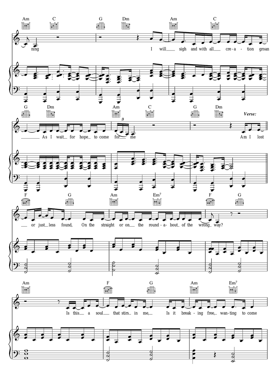 C.S. Lewis Song Piano, Vocal scores gallery preview page 3