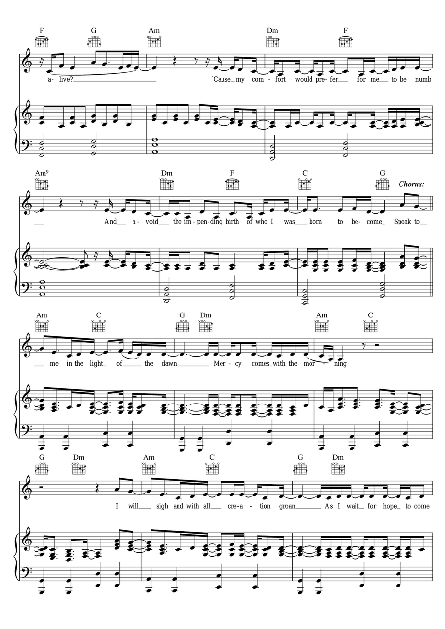 C.S. Lewis Song Piano, Vocal scores gallery preview page 4