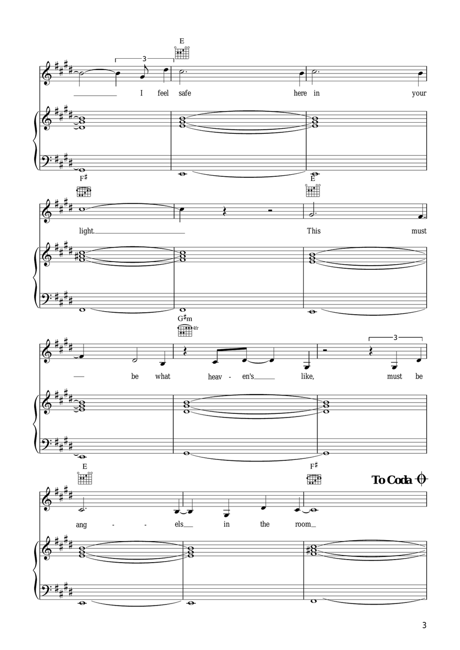 Angels In The Room Piano, Vocal scores gallery preview page 3