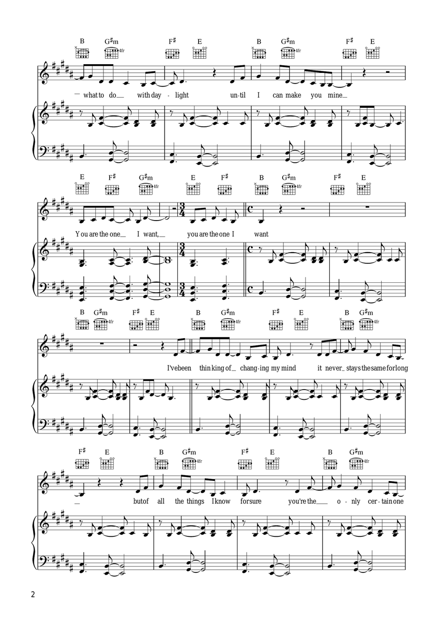 Arithmetic Piano, Vocal scores gallery preview page 2