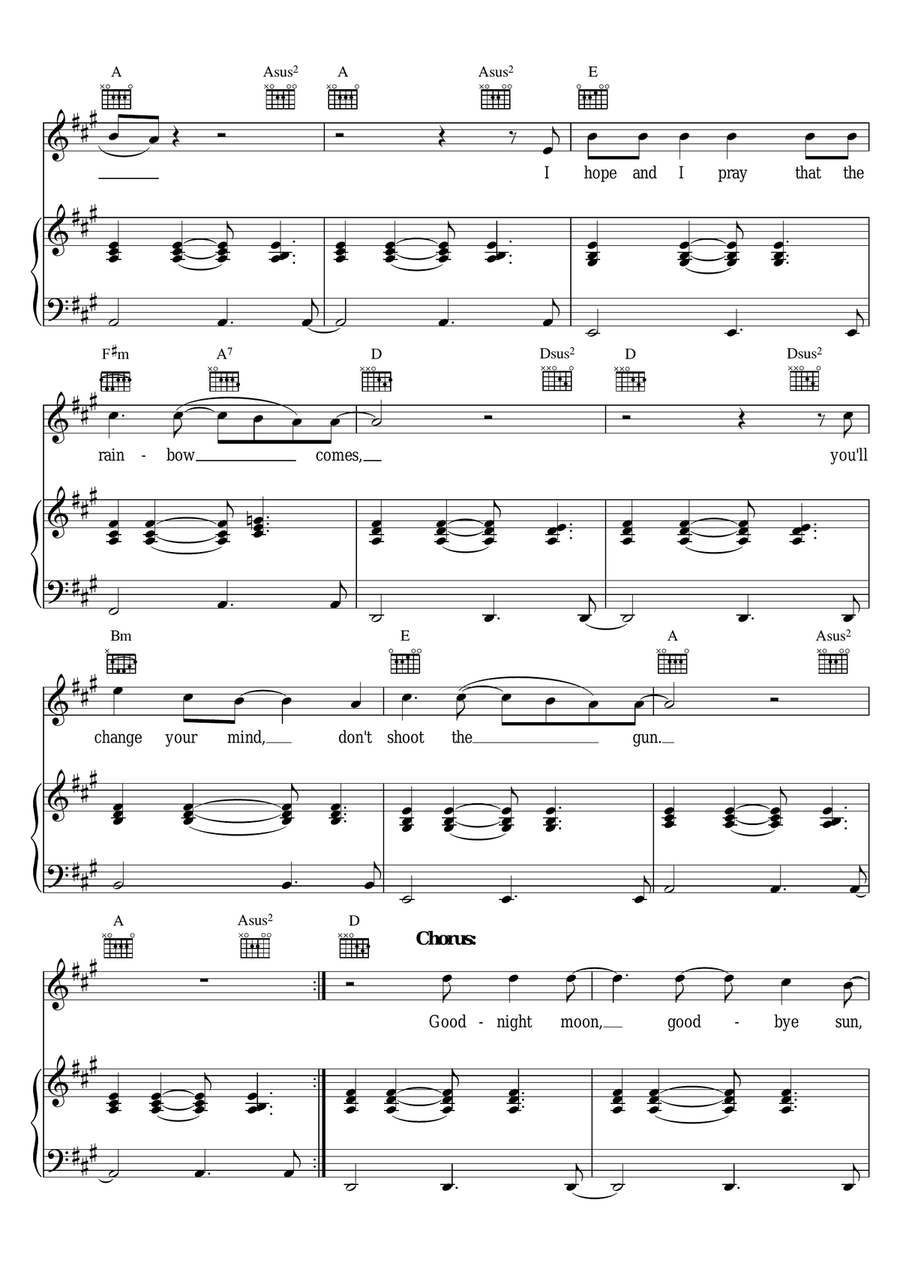 Yesterday's Gone Yesterday's Gone Piano, Vocal scores gallery preview page 2