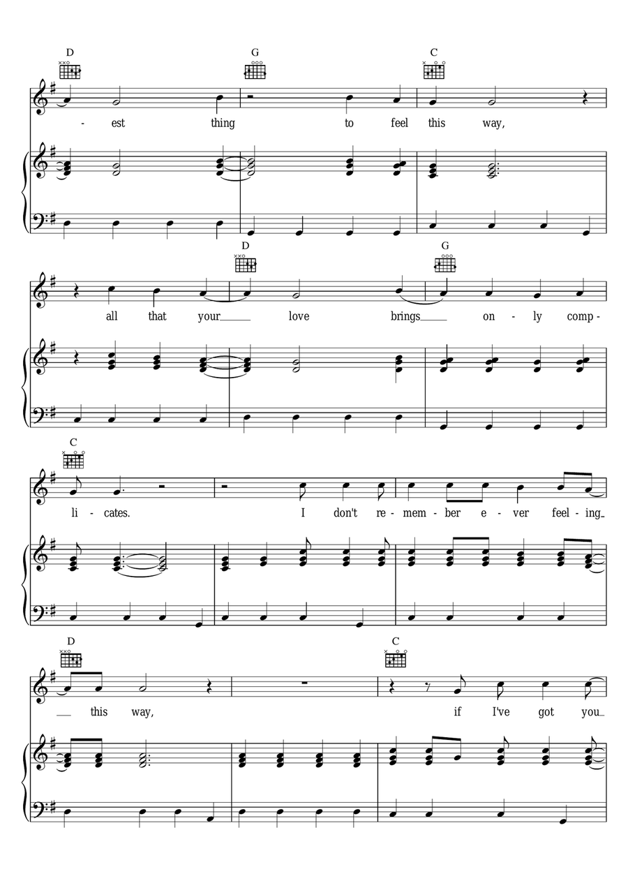 The Strangest Thing The Strangest Thing Piano, Vocal scores gallery preview page 3