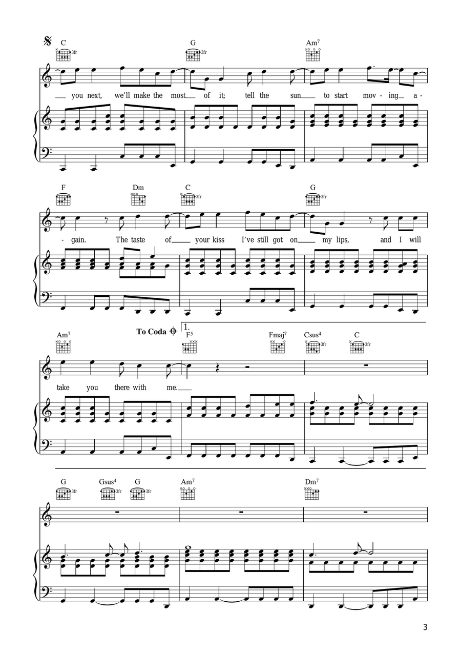 Half Light Half Light Piano, Vocal scores gallery preview page 3