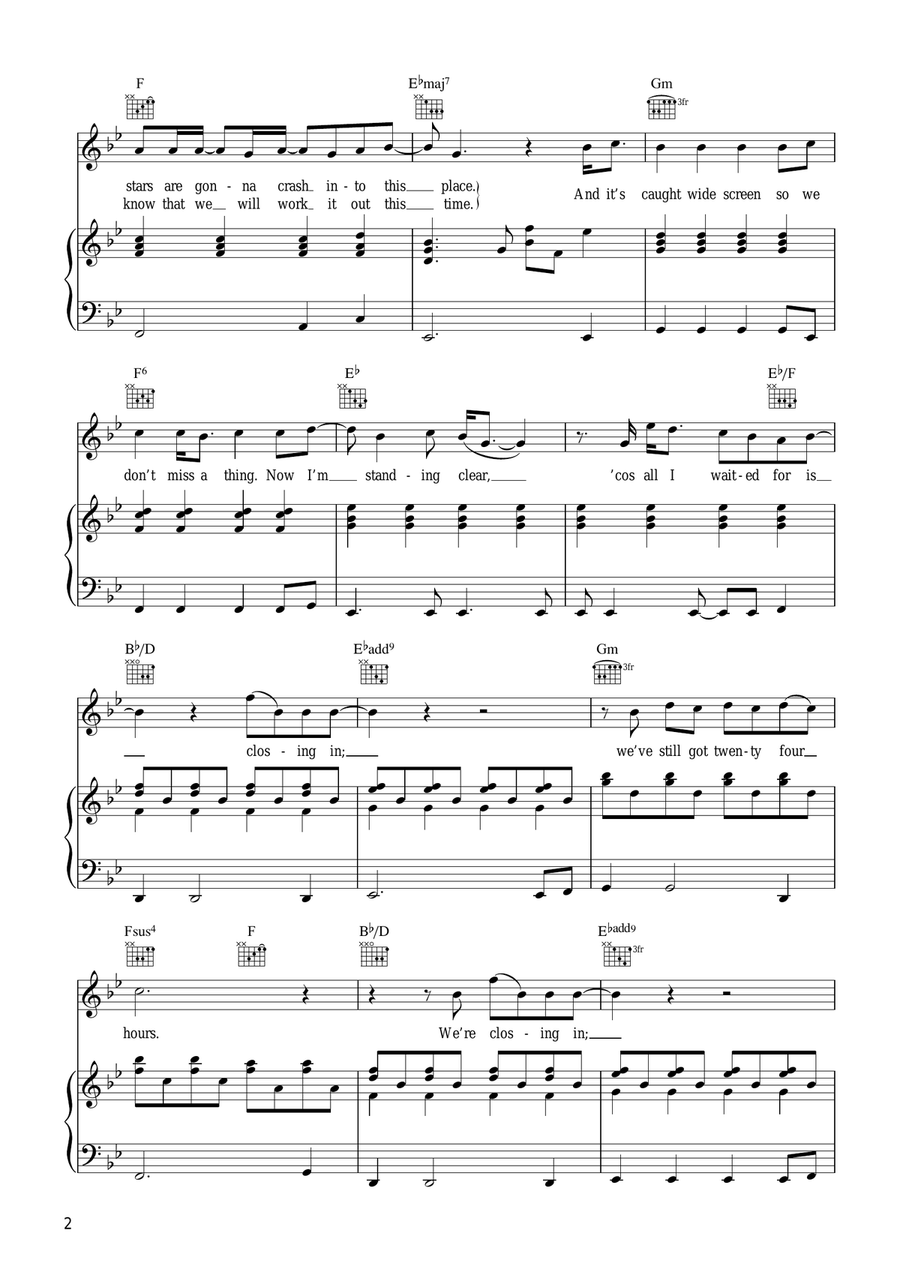 Twenty Four Hours Twenty Four Hours Piano, Vocal scores gallery preview page 2