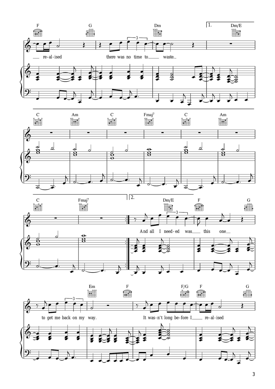 If I Found Out If I Found Out Piano, Vocal scores gallery preview page 3