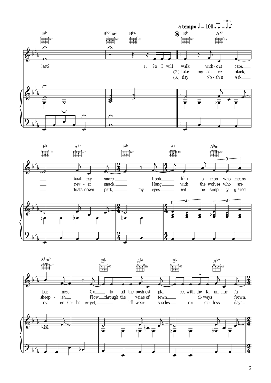Foolish Love Foolish Love Piano, Vocal scores gallery preview page 3