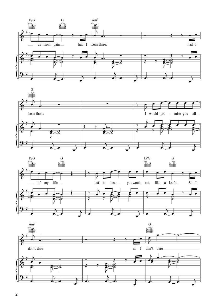 A Different Corner A Different Corner Piano, Vocal scores gallery preview page 2