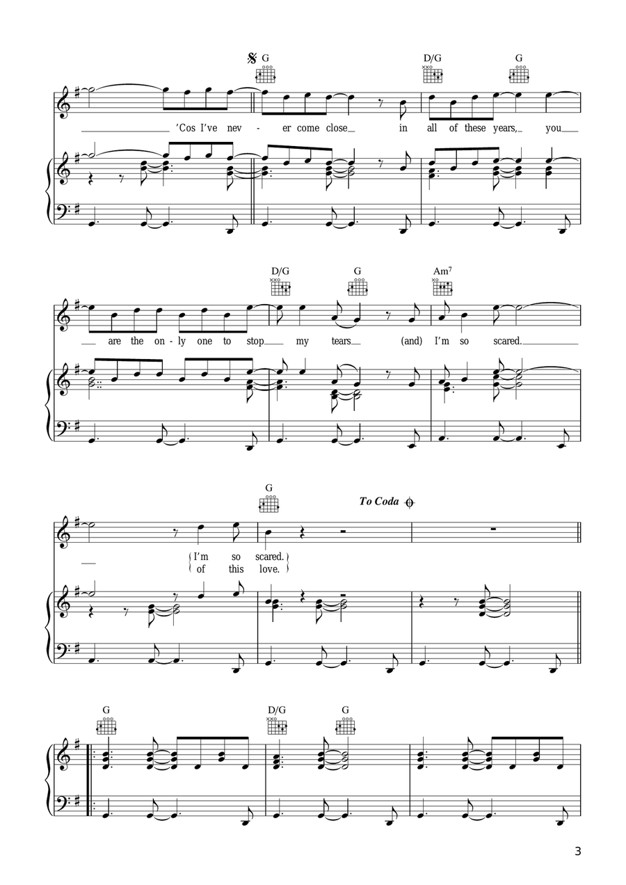 A Different Corner A Different Corner Piano, Vocal scores gallery preview page 3