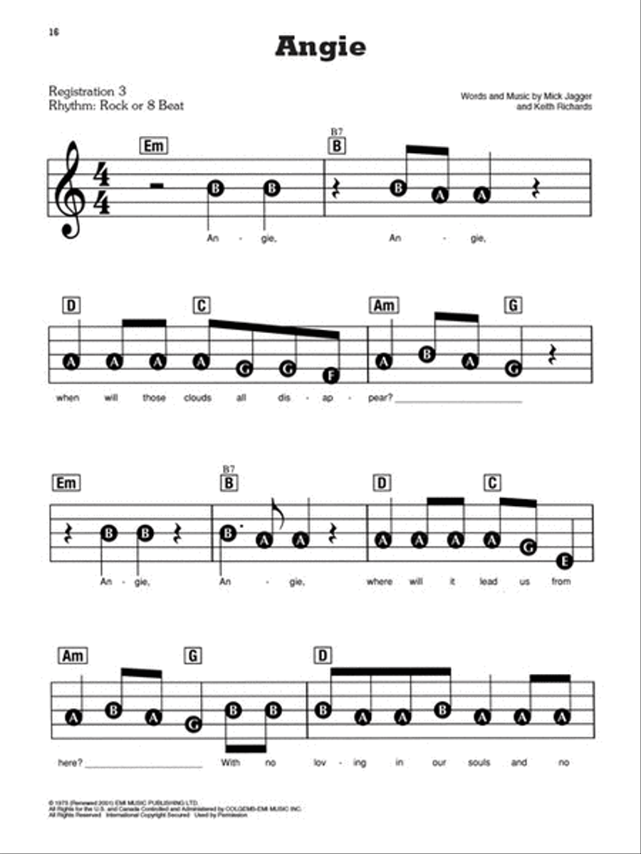 Acoustic Songs Electronic Keyboard scores gallery preview page 5