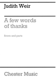 A Few Words of Thanks