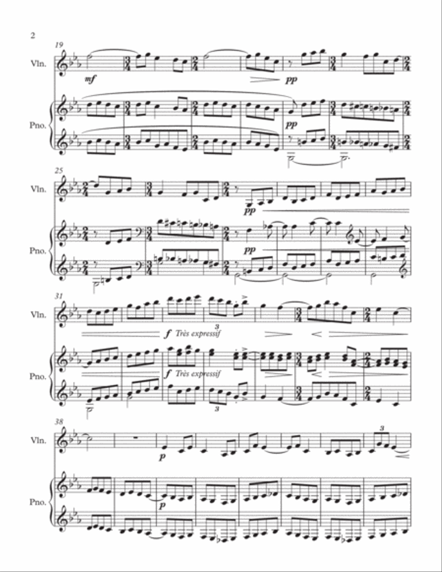 Ma mère l'oye for violin Violin Solo scores gallery preview page 4